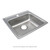 Elkay Lustertone Classic Stainless Steel 19-1/2" x 19" x 5-1/2" 1-Hole Single Bowl Drop-in ADA Sink