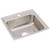 Elkay Lustertone Classic Stainless Steel 19-1/2" x 19" x 7-1/2" 1-Hole Single Bowl Drop-in Sink with Quick-clip