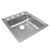 Elkay Lustertone Classic Stainless Steel 19-1/2" x 22" x 6-1/2", OS4-Hole Single Bowl Drop-in ADA Sink