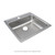 Elkay Lustertone Classic Stainless Steel 22" x 22" x 6-1/2", 0-Hole Single Bowl Drop-in ADA Sink