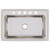 Elkay Lustertone Classic Stainless Steel 33" x 22" x 11-5/8", 5-Hole Single Bowl Drop-in Sink