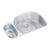 Elkay Lustertone Classic Stainless Steel, 31-1/2" x 21-1/8" x 7-1/2", 30/70 Offset Double Bowl Undermount Sink Kit