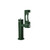 Elkay Outdoor ezH2O Lower Bottle Filling Station Bi-Level Pedestal Non-Filtered Non-Refrigerated Evergreen