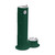 Elkay Outdoor Pedestal Fountain with Pet Station Non-Filtered Non-Refrigerated Freeze Resistant Evergreen