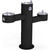 Elkay Outdoor Tri-Level Pedestal Fountain Non-Filtered Non-Refrigerated Freeze Resistant Black