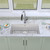 Elkay Quartz Classic 33" x 18-7/16" x 9-7/16" Single Bowl Undermount Sink Kit with Filtered Faucet White