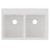 Elkay Quartz Classic 33" x 22" x 9-1/2" Equal Double Bowl Drop-in Sink White