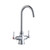 Elkay Single Hole with Concealed Deck Laminar Flow Faucet with 5" Gooseneck Spout 2" Lever Handles Chrome