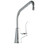 Elkay Single Hole with Single Control Faucet with 10" High Arc Spout 4" Wristblade Handle Chrome