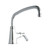 Elkay Single Hole with Single Control Faucet with 14" Arc Tube Spout 2" Lever Handles Chrome