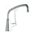 Elkay Single Hole with Single Control Faucet with 14" Arc Tube Spout 6" Wristblade Handles Chrome