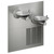 Elkay SwirlFlo Bi-level High Efficiency ADA Fountain with Mounting Frame and Vandal Resistant Bubbler Filtered Refrigerated Stainless
