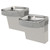 Elkay Versatile Wall Mount Bi-level ADA Cooler Filtered Refrigerated Light Gray Granite