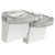 Elkay Versatile Wall Mount Bi-level ADA Cooler Non-filtered Refrigerated Stainless