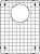 Blanco 235919: Stainless Steel Sink Grid for Corence 1-3/4 Low Divide - Small Bowl