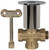 Prier PRIER 3-Way Gas Log Lighter Valve with Chrome Plated Escutcheon