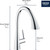 Grohe 32298003 Zedra Single-Handle Pull Down Kitchen Faucet Triple Spray 1.75 GPM In Starlight Chrome Finish