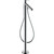 AXOR 10455001 Starck Freestanding Tub Filler Trim with Lever Handle and 1.75 GPM Handshower in Chrome