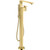 AXOR 46440991 Edge Freestanding Tub Filler Trim with 1.75 GPM Handshower in Polished Gold Optic