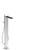 AXOR 47440601 MyEdition Freestanding Tub Filler Trim with 1.75 GPM Handshower in Chrome / Black Glass
