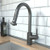 Hansgrohe 04286340 Talis S2 Prep Kitchen Faucet, 2-Spray Pull-Down, 1.75 GPM in Brushed Black Chrome