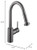 Hansgrohe 04286340 Talis S2 Prep Kitchen Faucet, 2-Spray Pull-Down, 1.75 GPM in Brushed Black Chrome