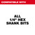 Milwaukee 48-28-1010 Shockwave Universal Quik-Lok 6-Inch-by-1/4-Inch All Hex Extension