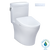 TOTO MW4364726CEMFGNA#01 WASHLET+ Aquia IV Cube Two-Piece Elongated Dual Flush 1.28 and 0.9 GPF Toilet with Auto Flush S7 Contemporary Bidet Seat in Cotton White