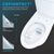 TOTO MW4364736CEMFGN#01 WASHLET+ Aquia IV Cube Two-Piece Elongated Dual Flush 1.28 and 0.9 GPF Toilet with S7A Contemporary Bidet Seat in Cotton White