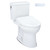 TOTO MW4544736CUFG#01 WASHLET+ Drake II 1G Two-Piece Elongated 1.0 GPF Toilet and WASHLET+ S7A Contemporary Bidet Seat in Cotton White