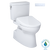TOTO MW4744736CUFG#01 WASHLET+ Vespin II 1G Two-Piece Elongated 1.0 GPF Toilet and WASHLET+ S7A Contemporary Bidet Seat in Cotton White