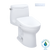 TOTO MW6044736CUFG#01 WASHLET+ UltraMax II 1G One-Piece Elongated 1.0 GPF Toilet and WASHLET+ S7A Contemporary Bidet Seat in Cotton White