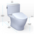 Toto Nexus 1G Two Piece Elongated Universal Height Toilet 1.0 GPF with Contemporary Washlet+ S7 Bidet Seat in Cotton White