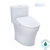 TOTO MW6464736CEMFGN#01 WASHLET+ Aquia IV One-Piece Elongated Dual Flush 1.28 and 0.9 GPF Toilet with S7A Contemporary Electric Bidet Seat in Cotton White