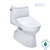 TOTO MW6144726CEFGA#01 WASHLET+ Carlyle II One-Piece Elongated 1.28 GPF Toilet with Auto Flush WASHLET+ S7 Contemporary Bidet Seat in Cotton White