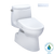 TOTO MW6144736CEFGA#01 WASHLET+ Carlyle II One-Piece Elongated 1.28 GPF Toilet with Auto Flush WASHLET+ S7A Contemporary Bidet Seat in Cotton White