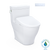 TOTO MW6244726CEFG#01 WASHLET+ Legato One-Piece Elongated 1.28 GPF Toilet and Contemporary WASHLET S7 Contemporary Bidet Seat in Cotton White