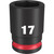 Milwaukee 49-66-6141 Shockwave Impact Duty 3/8" Drive 17MM Standard 6 Point Socket