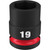 Milwaukee 49-66-6251 Shockwave Impact Duty 1/2" Drive 19MM Standard 6 Point Socket