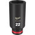 Milwaukee 49-66-6163 Shockwave Impact Duty 3/8" Drive 22MM Deep 6 Point Socket