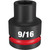 Milwaukee 49-66-6300 Shockwave Impact Duty 3/4" Drive 9/16" Standard 6 Point Socket