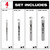 Milwaukee 48-20-8998 4pc. Tile and Natural Stone Bit Set
