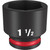 Milwaukee 49-66-6218 Shockwave Impact Duty 1/2" Drive 1-1/2" Standard 6 Point Socket
