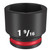 Milwaukee 49-66-6219 Shockwave Impact Duty 1/2" Drive 1-9/16" Standard 6 Point Socket