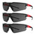 Milwaukee 48-73-2054 3PK Safety Glasses - Tinted Anti-Scratch Lenses