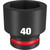 Milwaukee 49-66-6378 Shockwave Impact Duty 3/4" Drive 40MM Standard 6 Point Socket