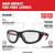 Milwaukee 48-73-2041 Clear High Performance Safety Glasses with Gasket