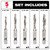 Milwaukee 48-89-4874 Shockwave 5 Pc. SAE Impact Drill Tap Set