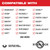 Milwaukee 49-25-1243 Milwaukee OPEN-LOK 2-1/2" TITANIUM ENHANCED BI-METAL MULTI-MATERIAL BLADES 3PK