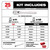 Milwaukee 48-22-9044 25pc 1/4" Drive Metric & SAE Ratchet and Socket Set with FOUR FLAT SIDES